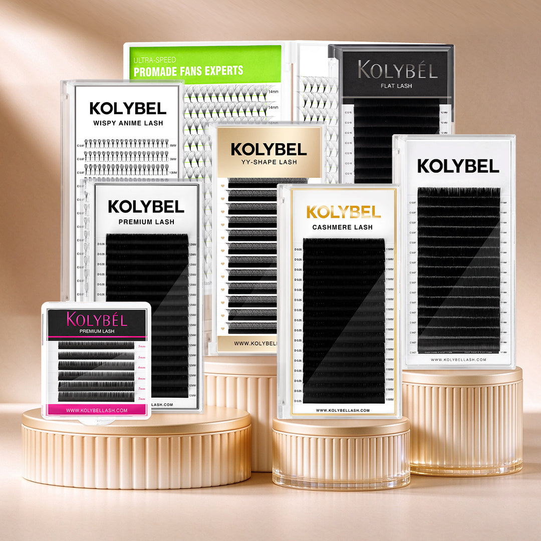 KOLYBEL LASHES all lashes CASHMERE YY W LASH PROMADE FANS LOOSE FANS 