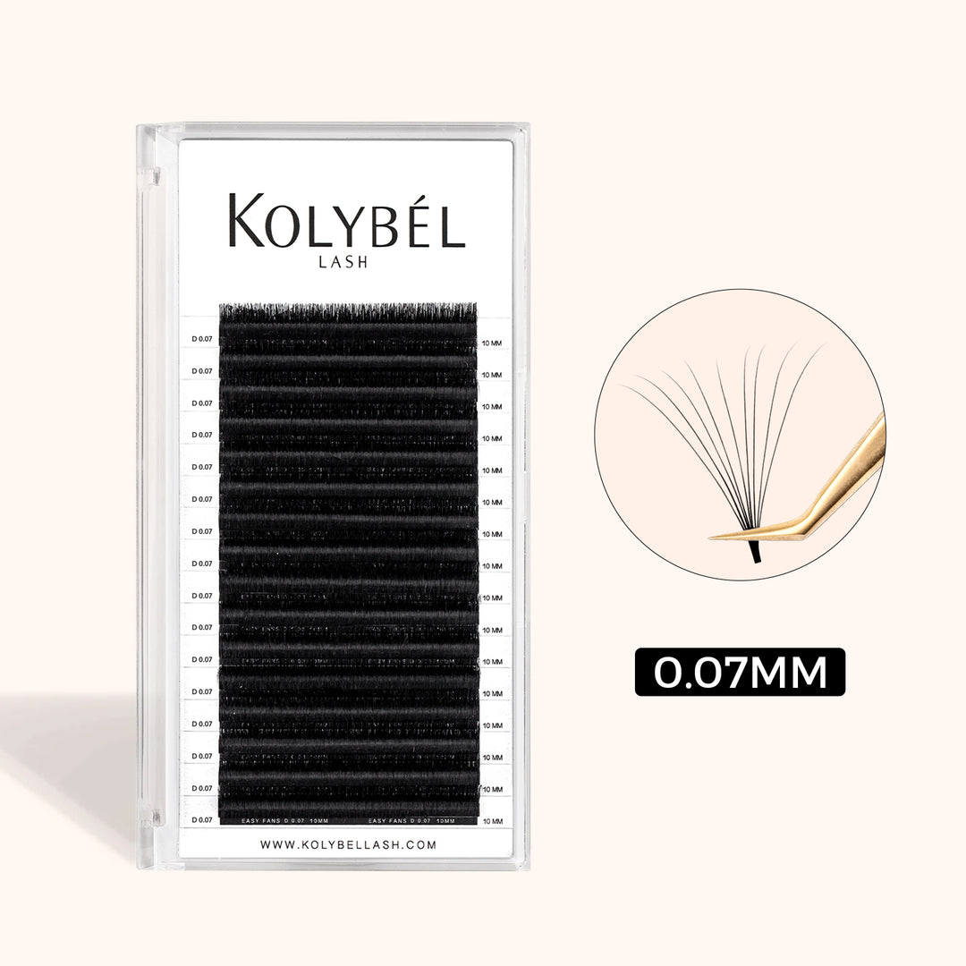 KOLYBEL LASH Easy Fan Mega Volume Lashes 0.07mm (16 Rows)