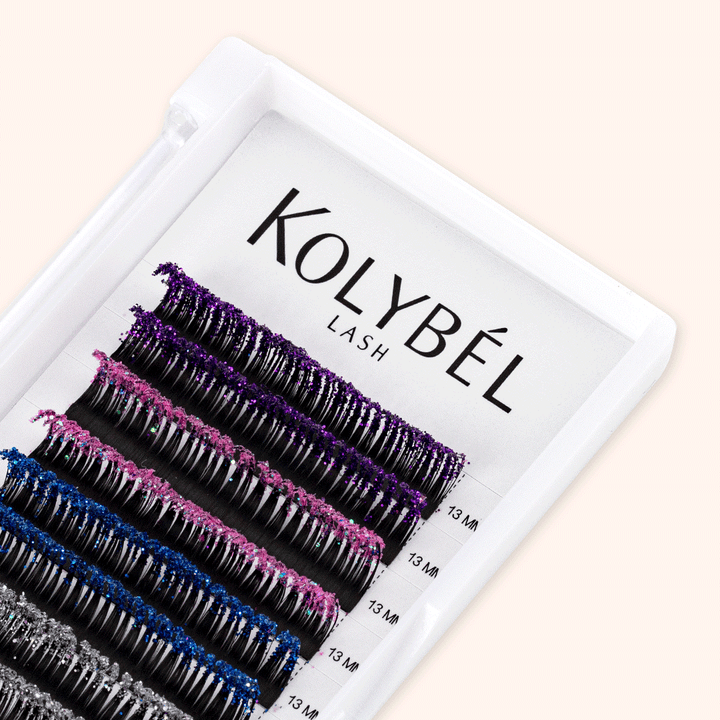 0.07MM Wispy Glitter Eyelash Extensions