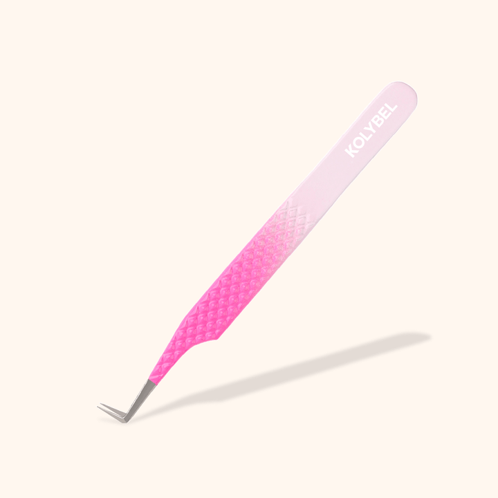 https://www.kolybellash.com › products › kp-09-ombre-pink-white-tweezers-for-eyelash-extension-us