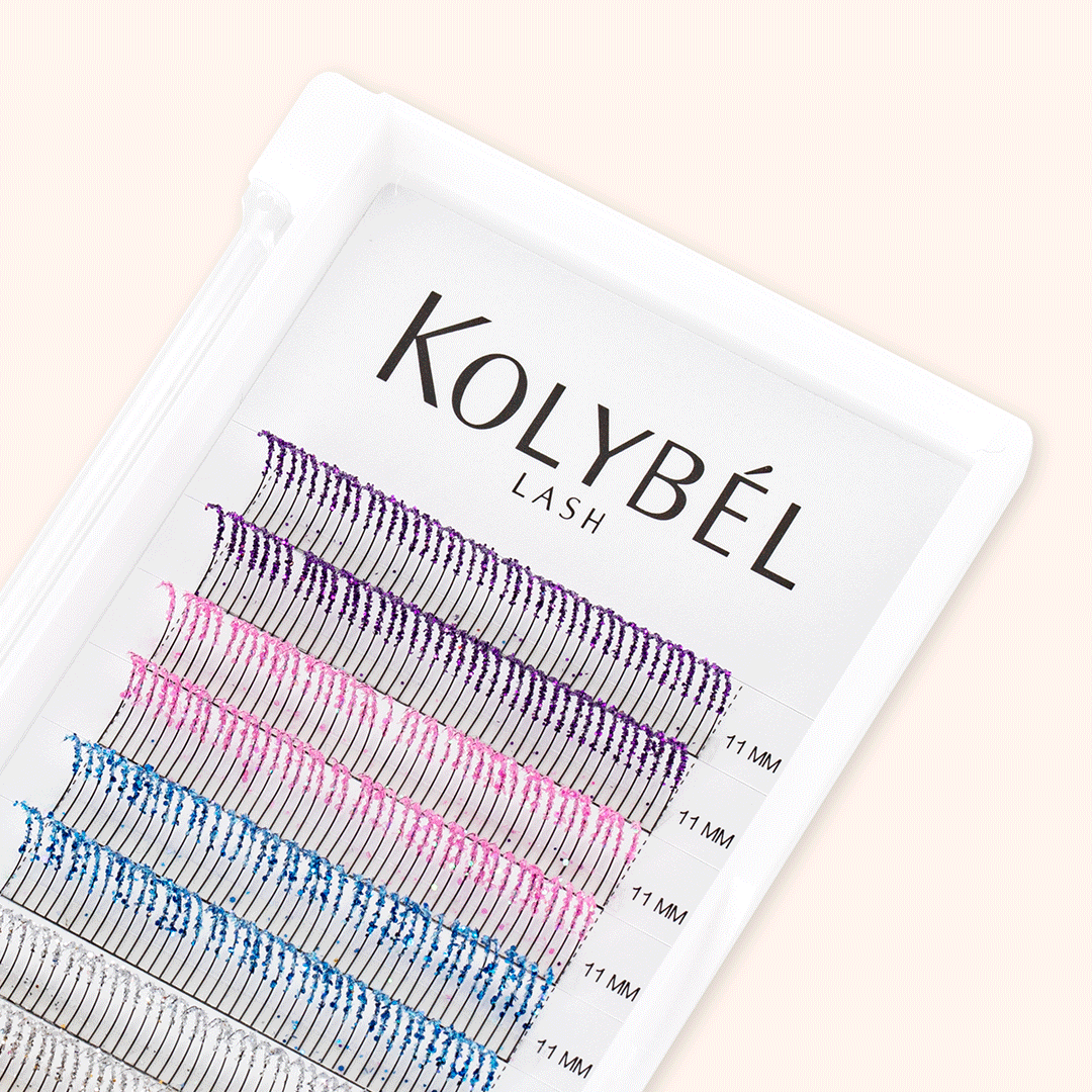 KOLYBEL-0.15MM Wispy Glitter Eyelash Extensions