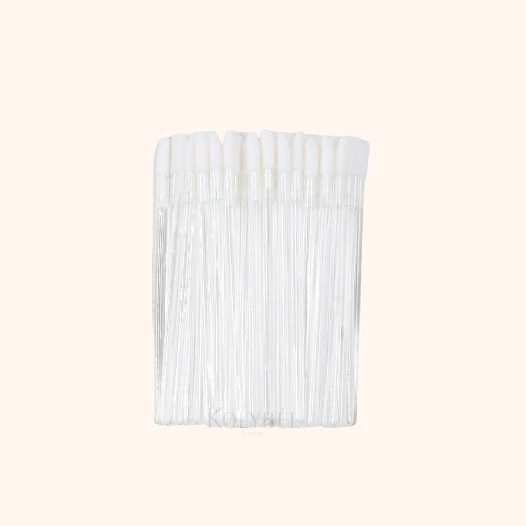 50 Pieces Transparent Lip Brush - Kolybel