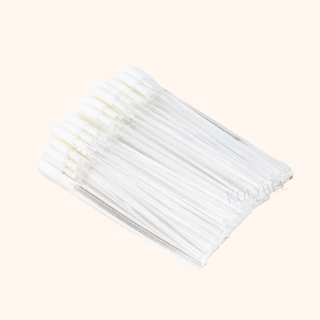 50 Pieces Transparent Lip Brush - Kolybel