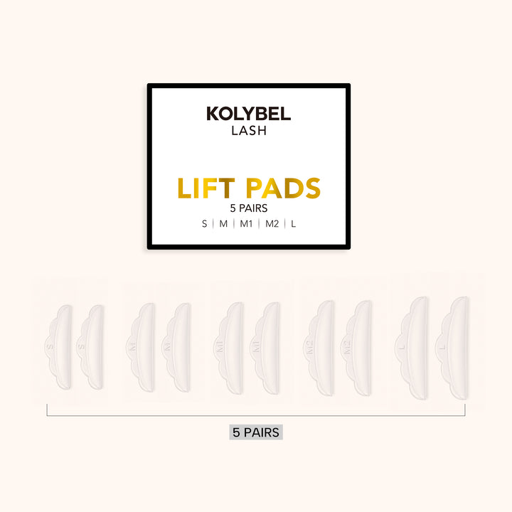 KOLYBEL Korean Lash Lift Kit - Professional 5-Step Perm Set with Glue, Perm Lotion, Lifting Pads & Y-Combs