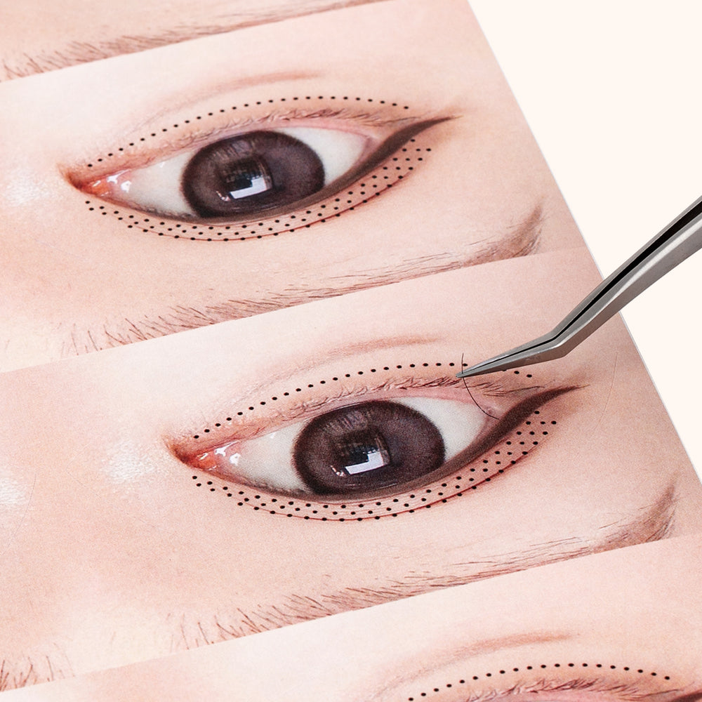KOLYBEL Eyelash Extension Practice Stickers - 20 Pairs Realistic Training Eyes for Lash Artists