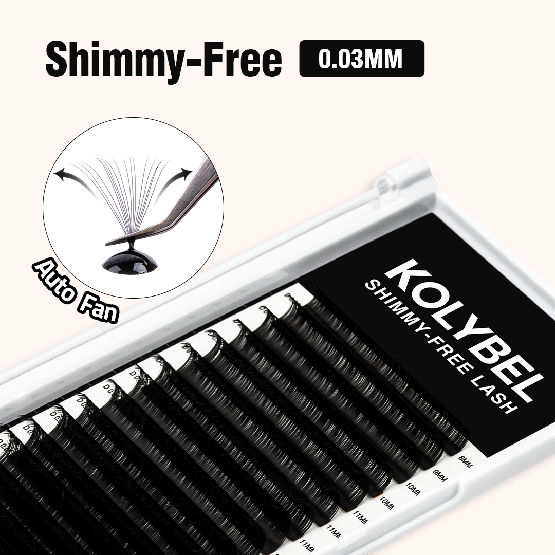 kolybel lash Shimmy-Free Lash Extensions 0.03mm (16Rows)