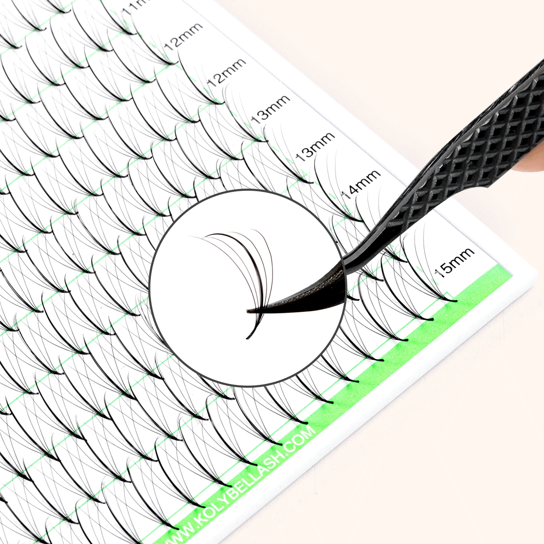 5D Wispy Promade Pointy Base Volume Lash Fans(500 Fans)