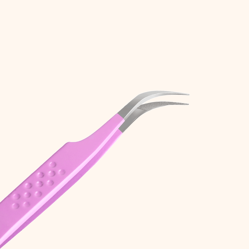 KV-01 Violet Fiber Tweezers For Eyelash Extension