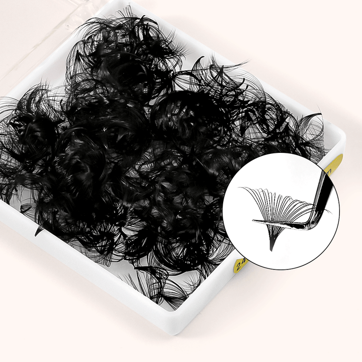 24D Handmade Pointy Base Premade Volume Loose Fans(500Fans)