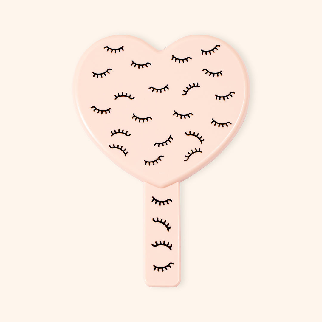 Heart-shaped Mirror For Eyelashes Extensions - Kolybel