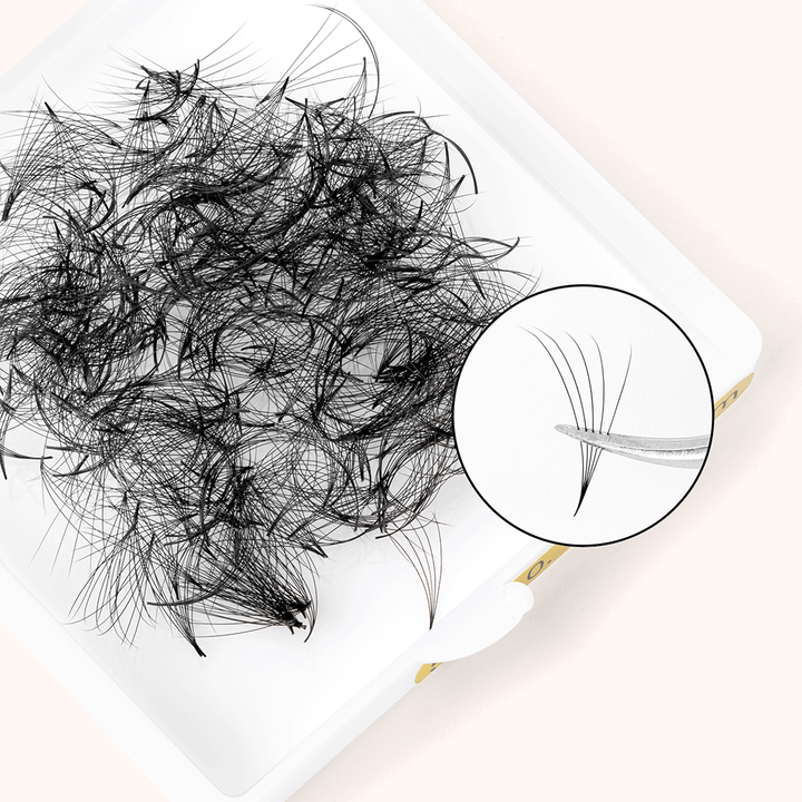5D Handmade Pointy Base Premade Volume Loose Fans(500Fans)