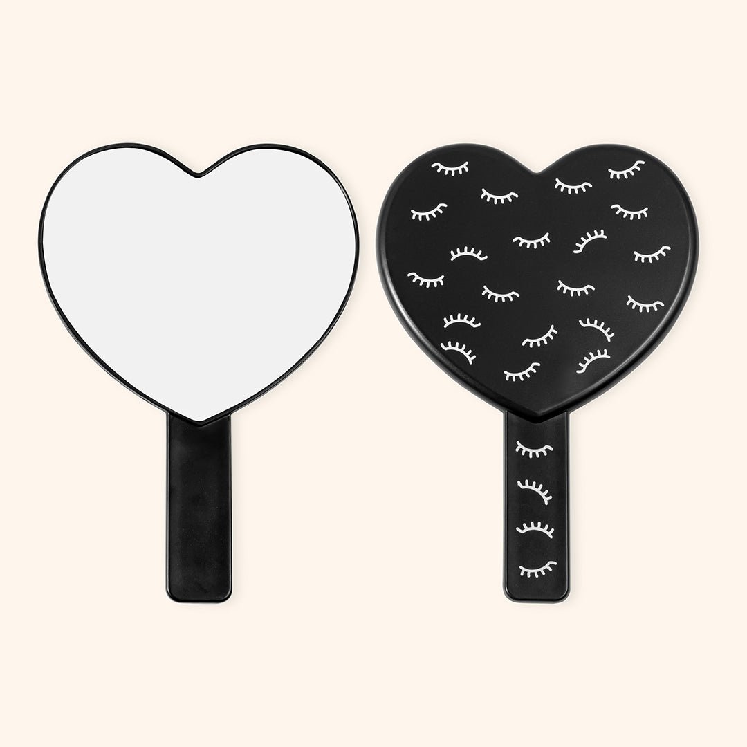 Heart-shaped Mirror For Eyelashes Extensions - Kolybel