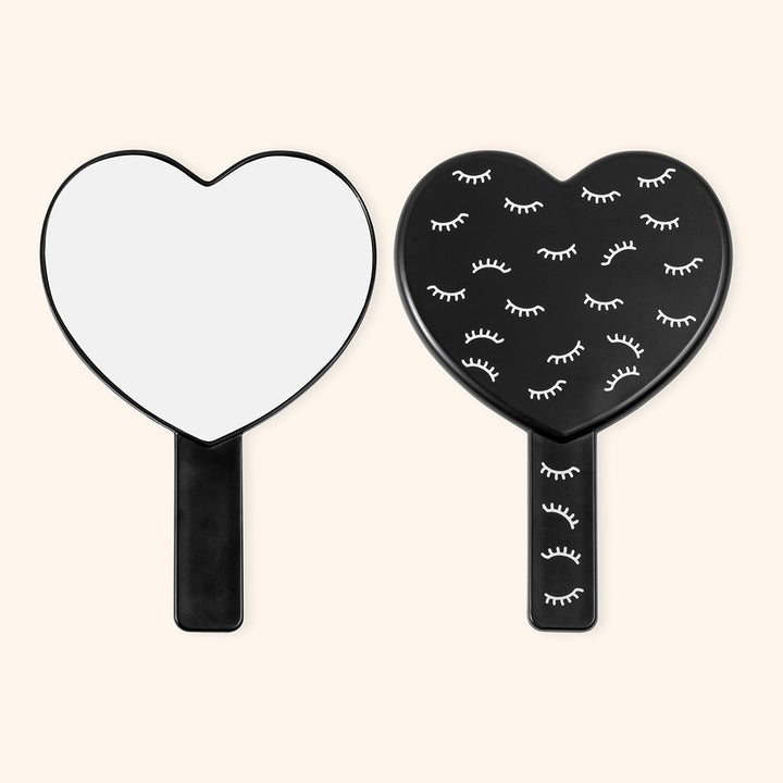 Heart-shaped Mirror For Eyelashes Extensions - Kolybel