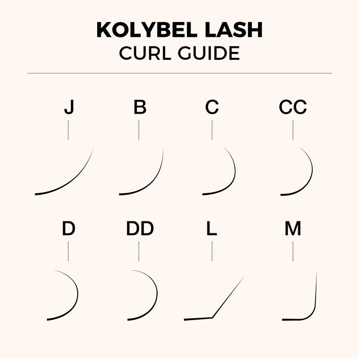 KOLYBEL Narrow Promade Pointy Base Volume Lash Fans (1000 Fans) 