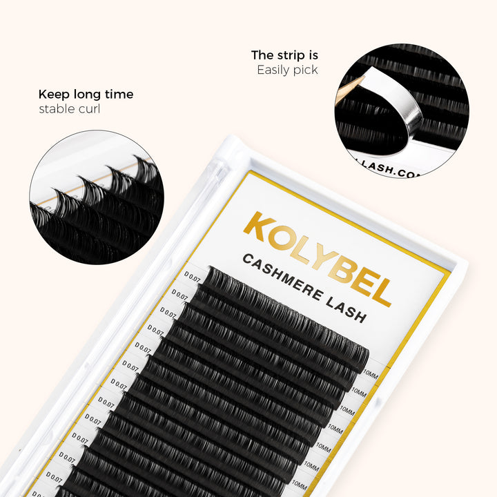 kolybel lash Cashmere Lash Extensions 0.07mm(16Rows)