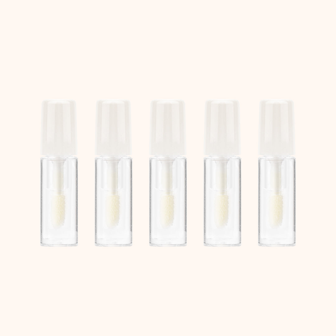 Mini lash spike styler sealant for defining spiky lashes & extending lash look. 5 x 1.5ml travel tubes, soft brush, water-resistant——KOLYBEL