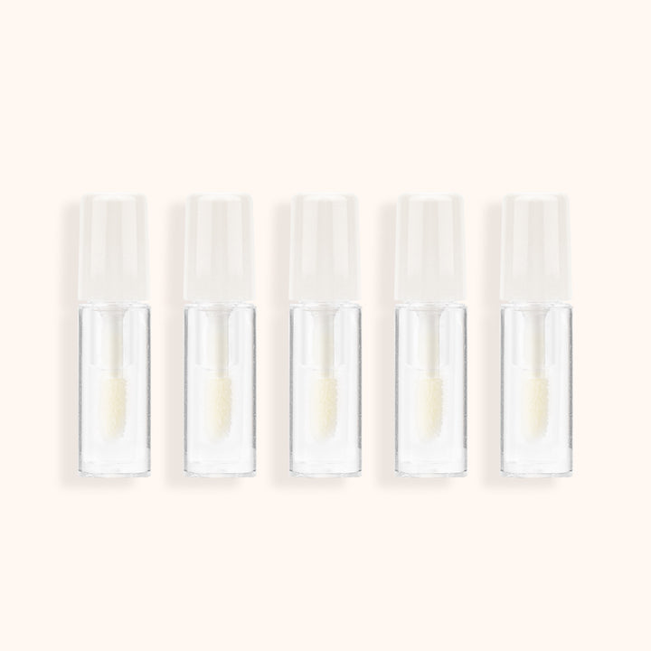 Mini lash spike styler sealant for defining spiky lashes & extending lash look. 5 x 1.5ml travel tubes, soft brush, water-resistant——KOLYBEL