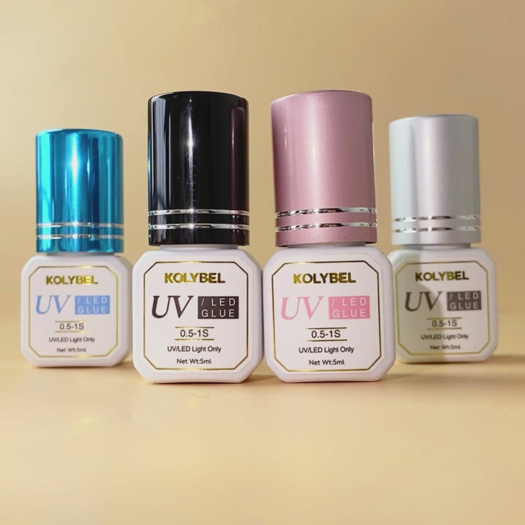 【UV/LED LIGHT ONLY】0.5-1 Second UV/LED Lash Adhesive Eyelash Extension Glue (5ml)