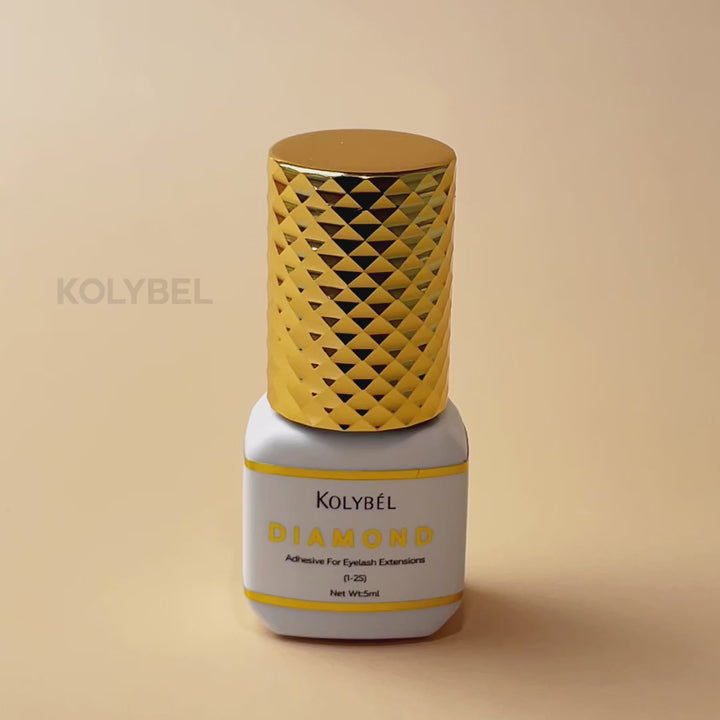 KOLYBEL LASH 1-2 Second Diamond Adhesive Eyelash Extension Glue (5ml)-This fast-curing, ultra-strong eyelash extension adhesive is designed for professional lash technicians who need efficient, reliable application. Its 1–2 second curing time, wide 45–60% humidity range, and extremely strong bond make it suitable for both classic and Russian volume lash styles.
